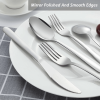 Bestdin Silverware Set, 40 Pieces Stainless Steel Flatware Set for 8, Include Fork Knife Spoon Set, Mirror Polished, Dishwasher Safe