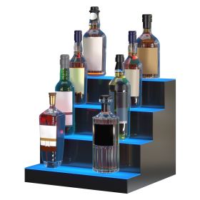 VEVOR LED Lighted Liquor Bottle Display Bar Shelf RF & App Control 16" 4-Step