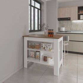 Kitchen Island Ada, Kitchen, Mahogany / White