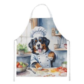 Bernese Mountain Dog The Chef Apron Cooking Kitchen Server Baking Crafts Gardening for Adult Women Men, Unisex, Large, Multicolor