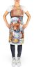 Basenji The Chef Apron Cooking Kitchen Server Baking Crafts Gardening for Adult Women Men, Unisex, Large, Multicolor