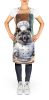 Keeshond The Chef Apron Cooking Kitchen Server Baking Crafts Gardening for Adult Women Men, Unisex, Large, Multicolor