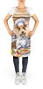 Fox Terrier The Chef Apron Cooking Kitchen Server Baking Crafts Gardening for Adult Women Men, Unisex, Large, Multicolor