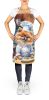 Pomeranian The Chef Apron Cooking Kitchen Server Baking Crafts Gardening for Adult Women Men, Unisex, Large, Multicolor