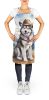 Alaskan Malamute Cowboy Welcome Apron Cooking Kitchen Server Baking Crafts Gardening for Adult Women Men, Unisex, Large, Multicolor