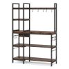 Kitchen Baker's Rack, 5-Tier Utility Storage Shelf with Hutch