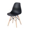 Set of 4 Modern Style Dining Chair, Shell Lounge Plastic Chair for Kitchen, Dining, Bedroom